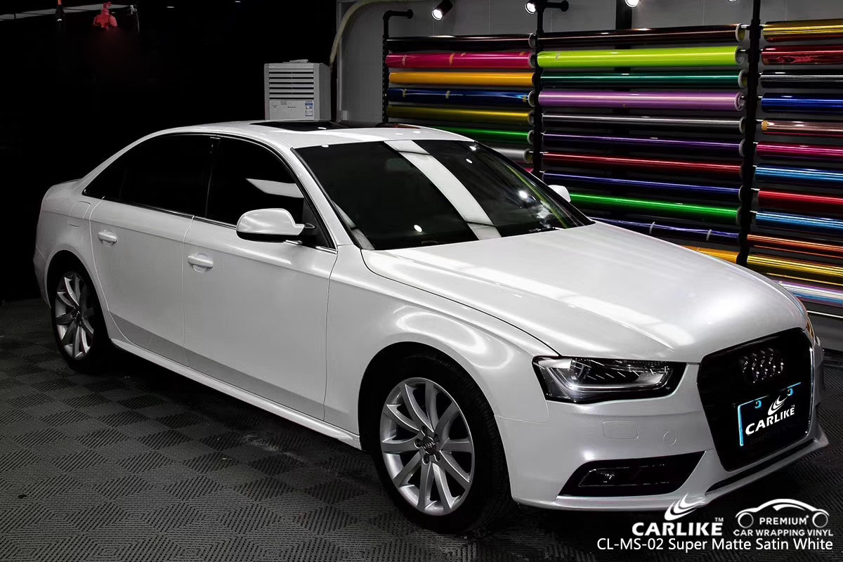 CARLIKE CL-MS-02 SUPER MATTE SATIN WHITE VINYL FOR AUDI