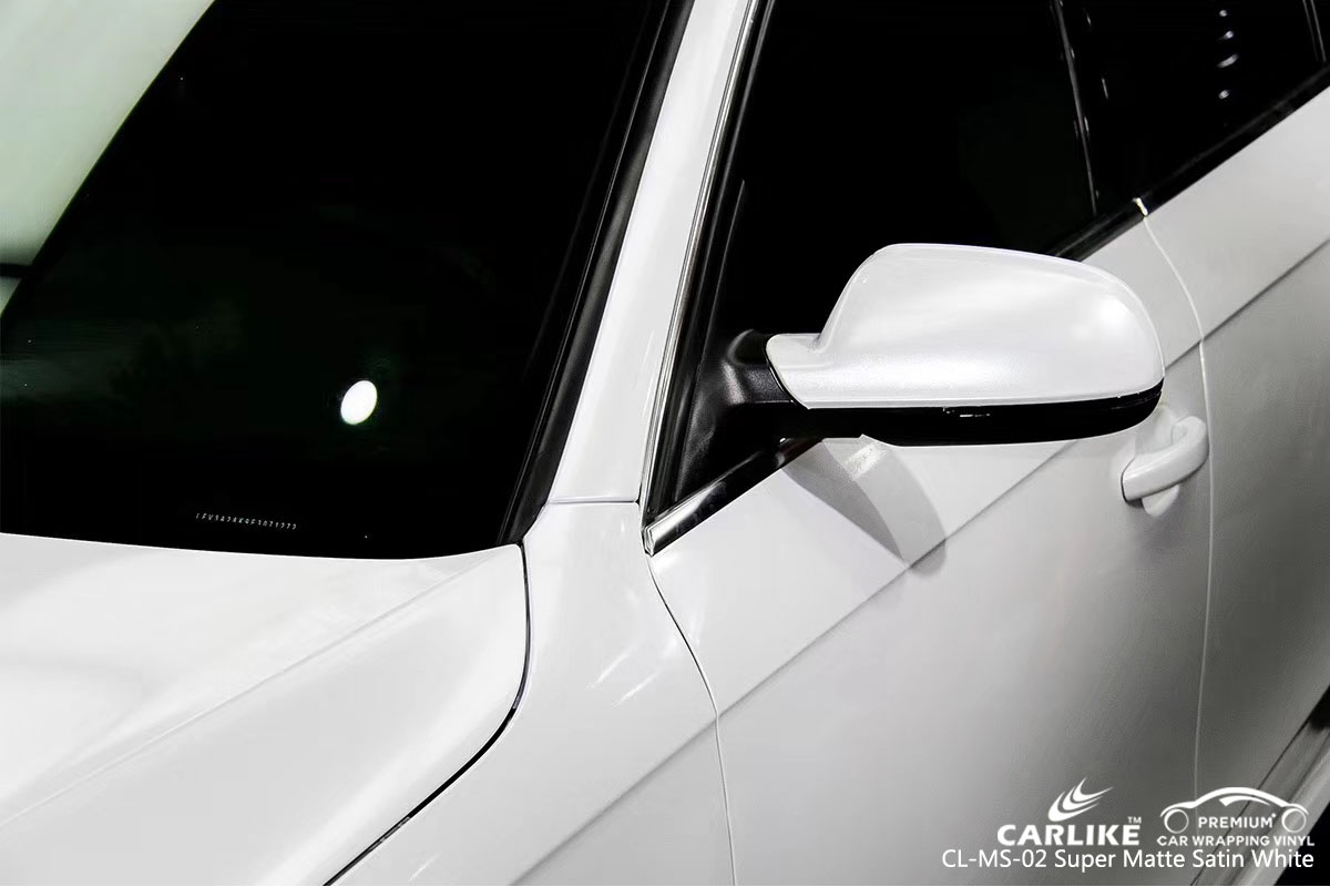 CARLIKE CL-MS-02 SUPER MATTE SATIN WHITE VINYL FOR AUDI