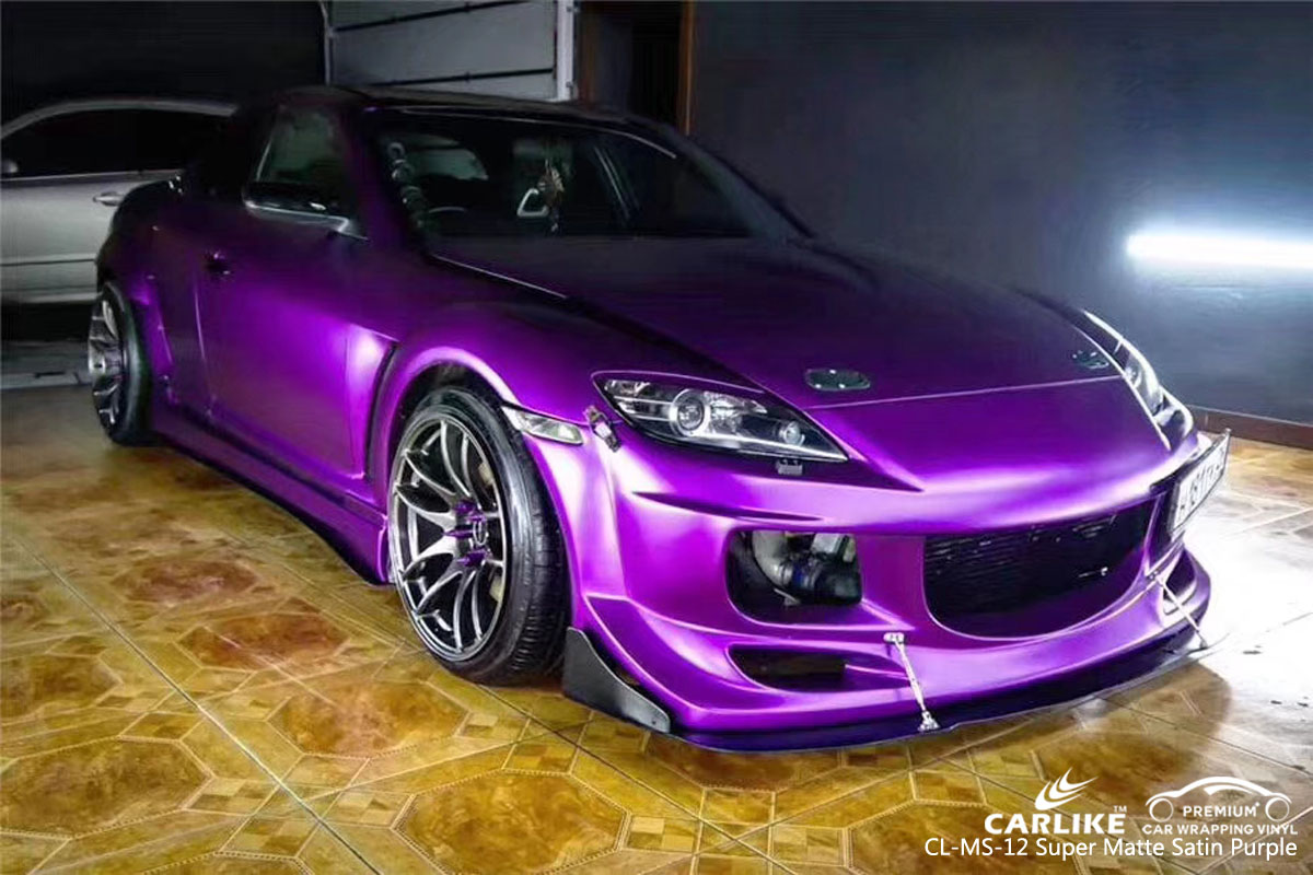 CARLIKE CL-MS-12 SUPER MATTE SATIN PURPLE CAR WRAP VINYL