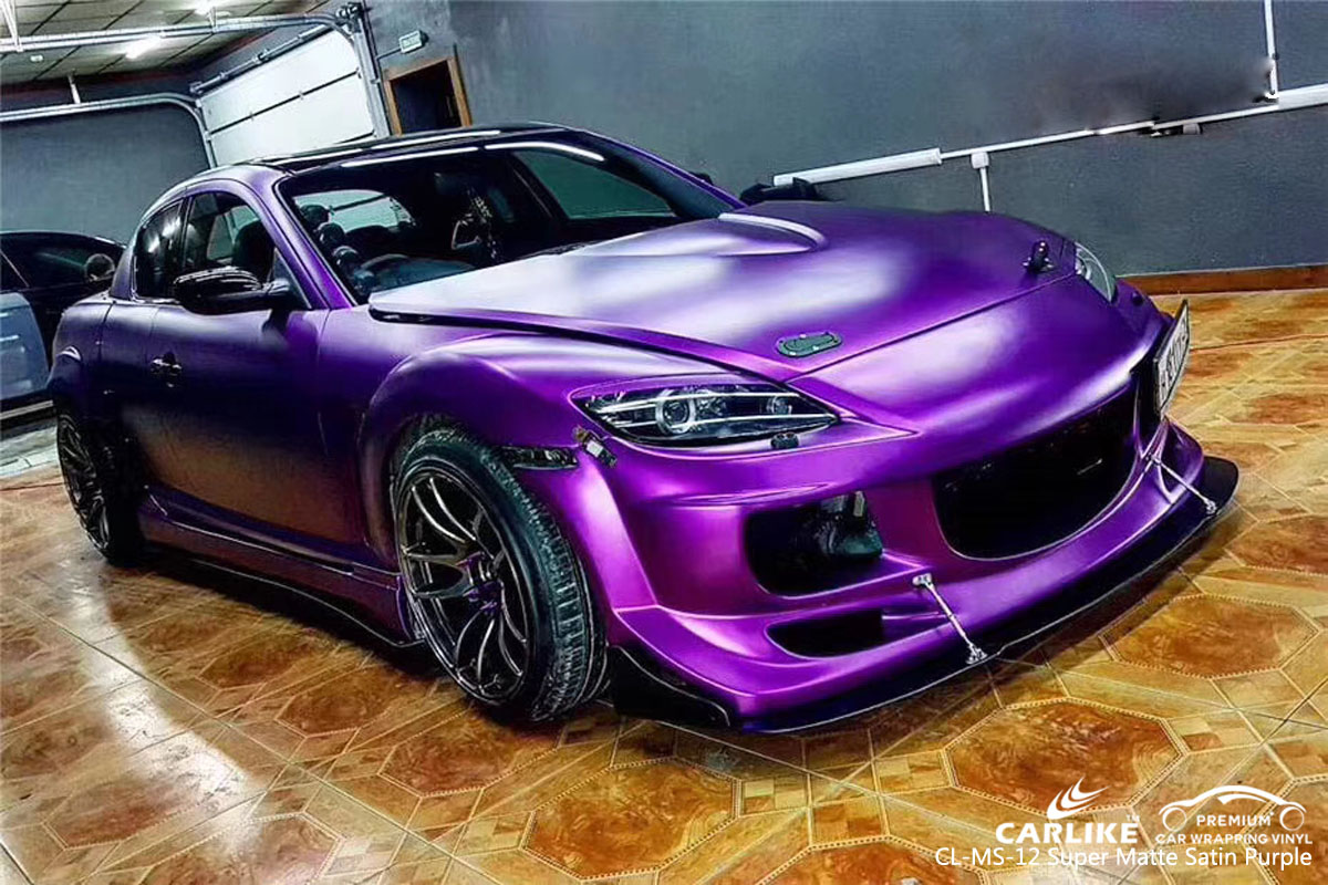 CARLIKE CL-MS-12 SUPER MATTE SATIN PURPLE CAR WRAP VINYL