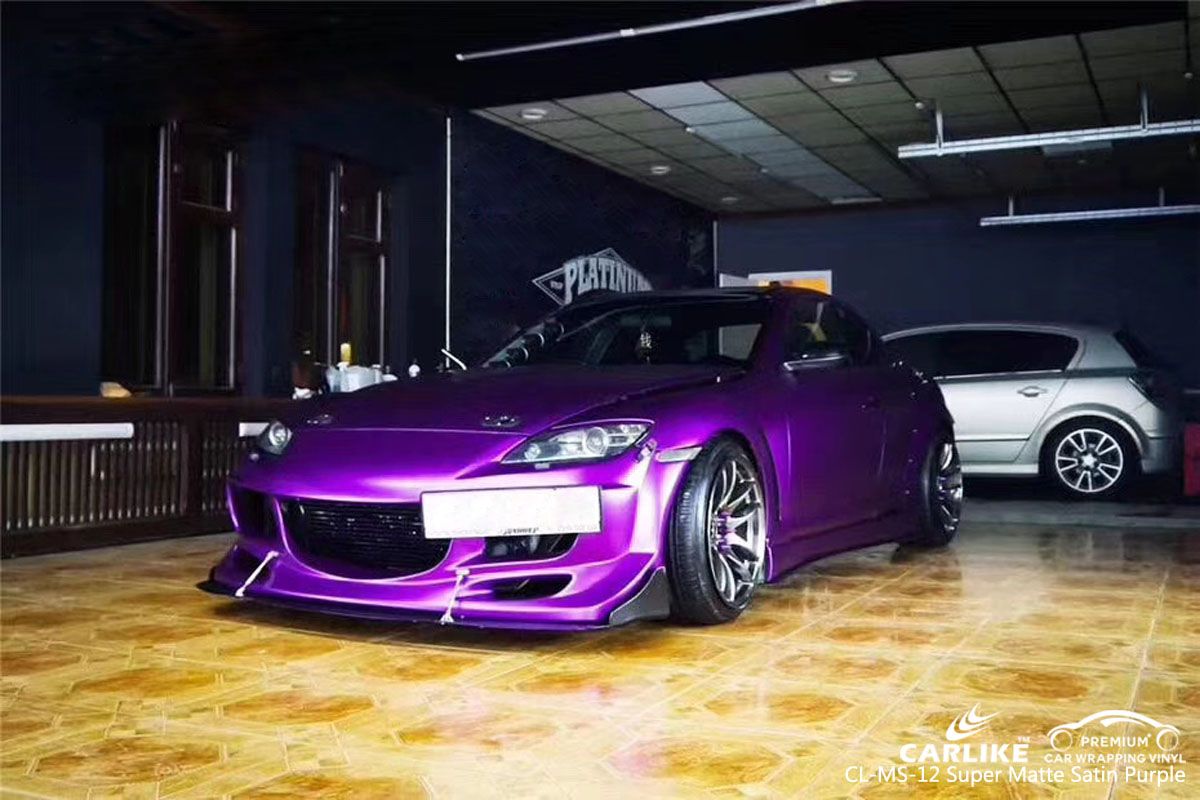 CARLIKE CL-MS-12 SUPER MATTE SATIN PURPLE CAR WRAP VINYL | SINO VINYL