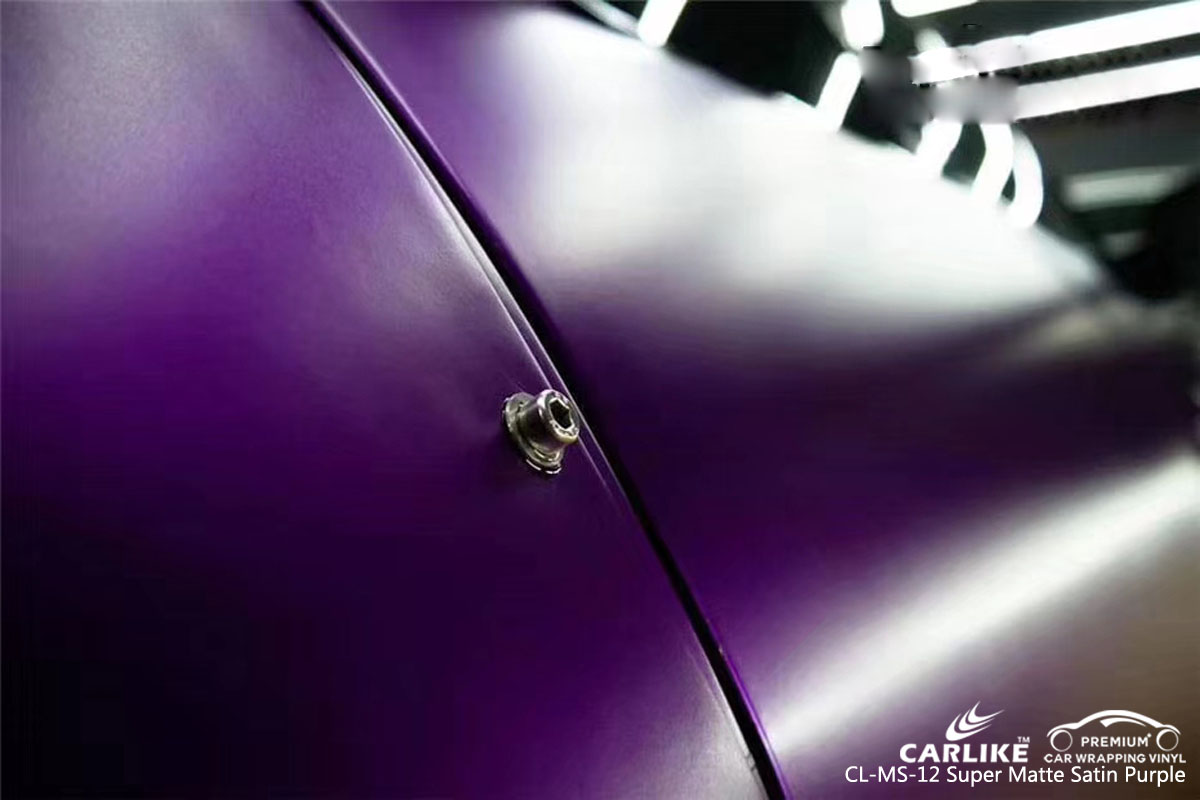 Cl Ms 12 Super Matte Satin Purple Car Wrap Vinyl Sino Vinyl