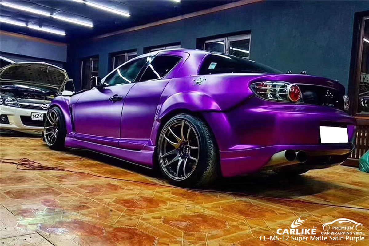 CARLIKE CL-MS-12 SUPER MATTE SATIN PURPLE CAR WRAP VINYL