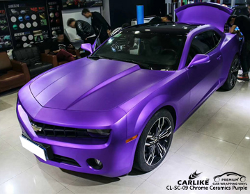 CL-SC-09 Chrome ceramics purple vinyl car wrap supplier for CHEVROLET