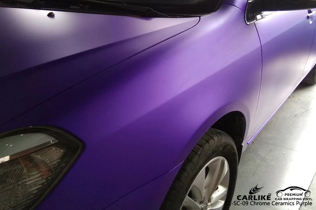 CARLIKE CL-SC-09 CHROME CERAMICS PURPLE VINYL FOR BYD