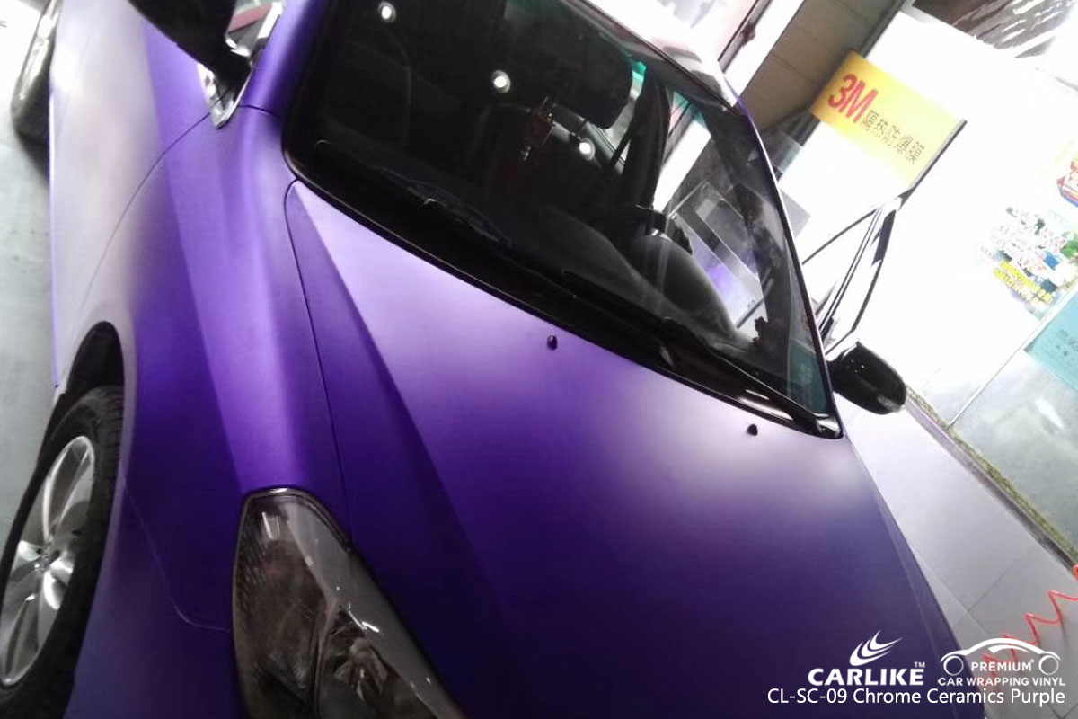 CARLIKE CL-SC-09 CHROME CERAMICS PURPLE VINYL FOR BYD