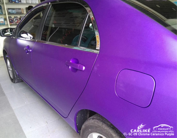 CL-SC-09 Chrome ceramics purple vinyl wrap vehicle for BYD