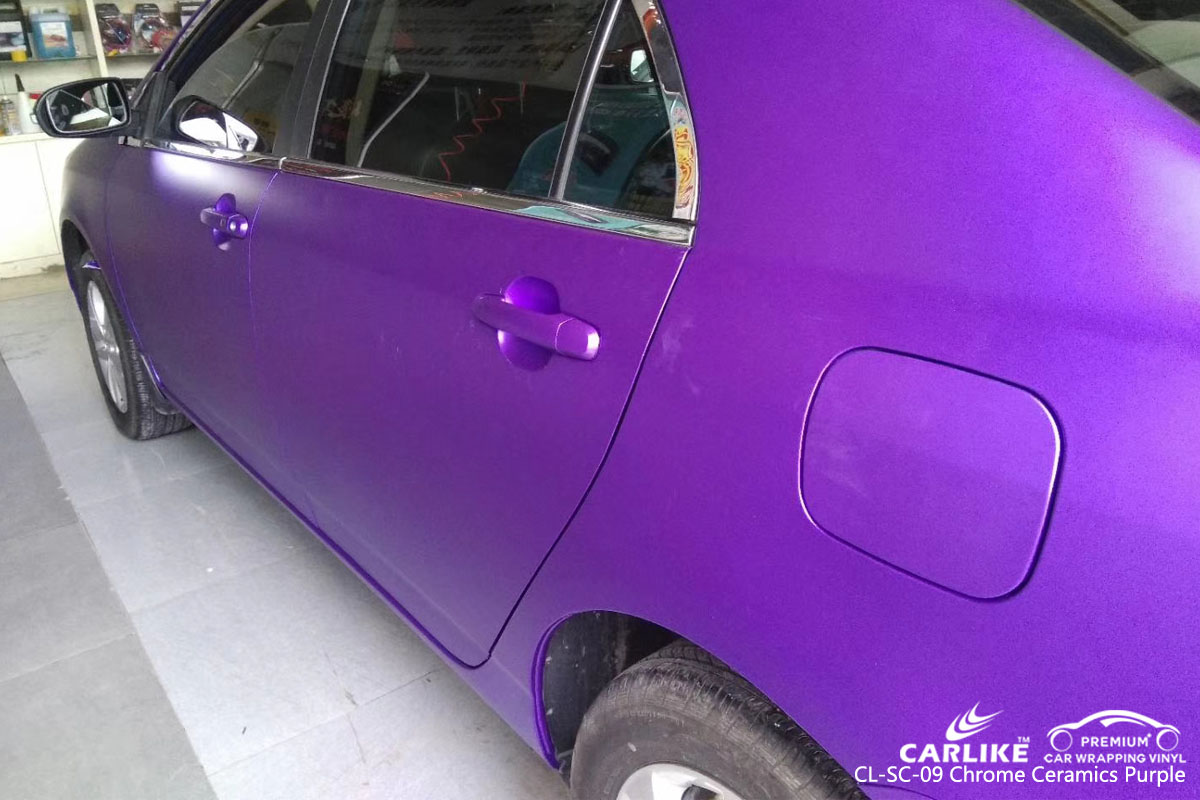 CARLIKE CL-SC-09 CHROME CERAMICS PURPLE VINYL FOR BYD