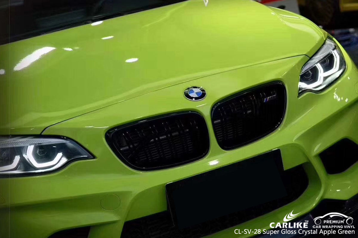 CARLIKE CL-SV-28 SUPER GLOSS CRYSTAL APPLE GREEN VINYL FOR BMW