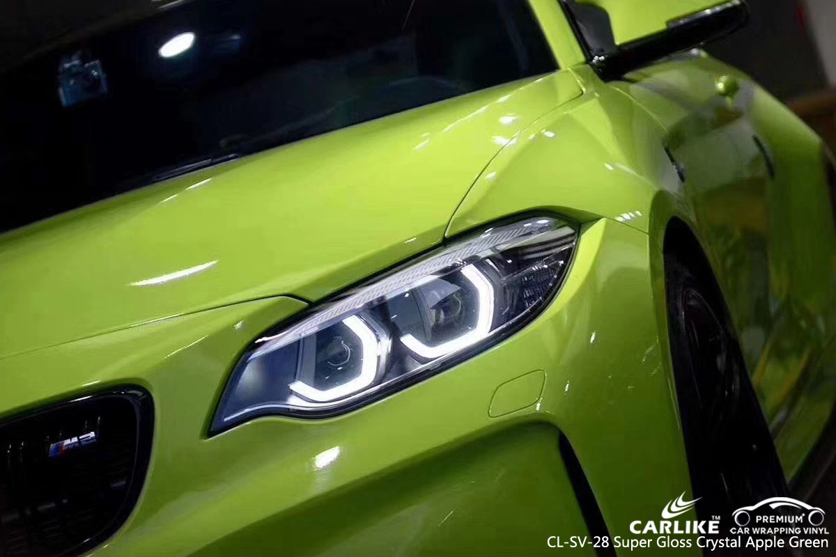 CARLIKE CL-SV-28 SUPER GLOSS CRYSTAL APPLE GREEN VINYL FOR BMW