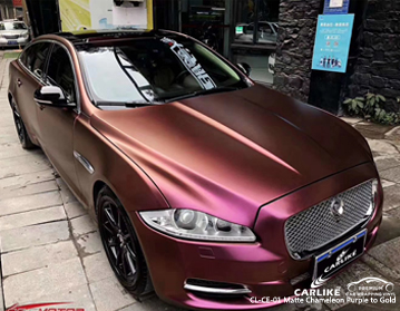CL-CE-01 chameleon purple to gold vinyl wrap car for jaguar