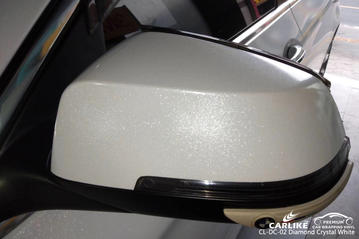 CARLIKE CL-DC-02 diamond crystal white vinyl for BMW