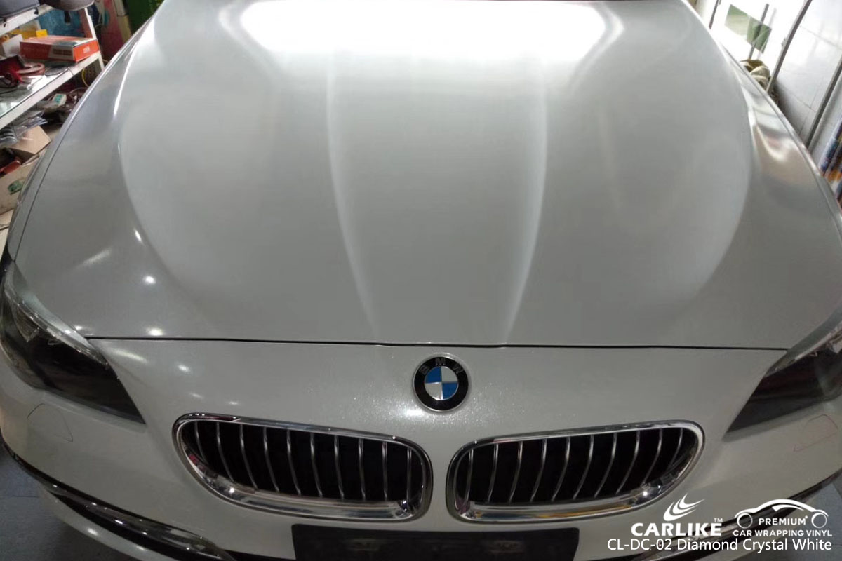 CARLIKE CL-DC-02 diamond crystal white vinyl for BMW