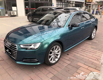 CARLIKE CL-DC-03 Audi için elmas kristal kraliyet yeşil vinil