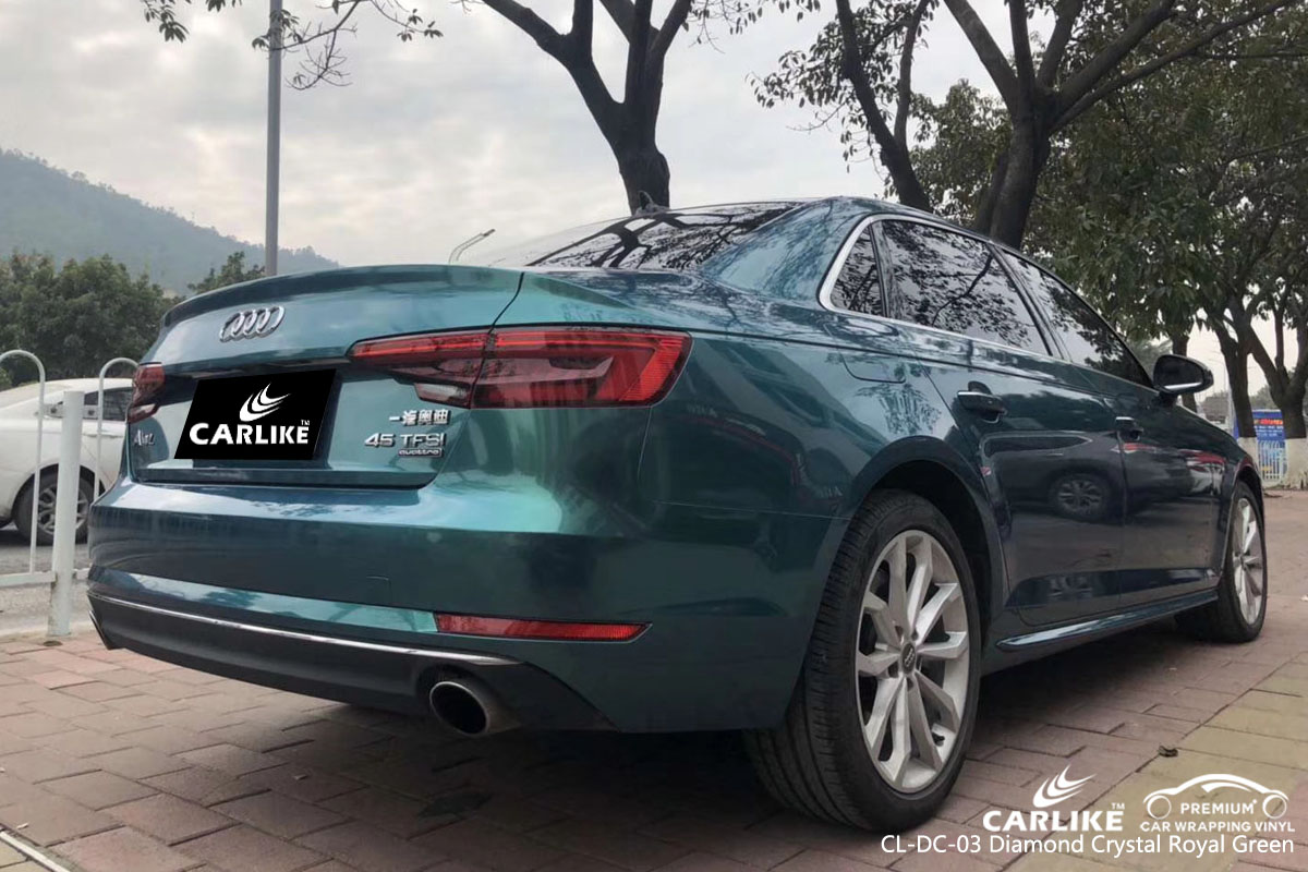 CARLIKE CL-DC-03 diamond crystal royal green vinyl for audi