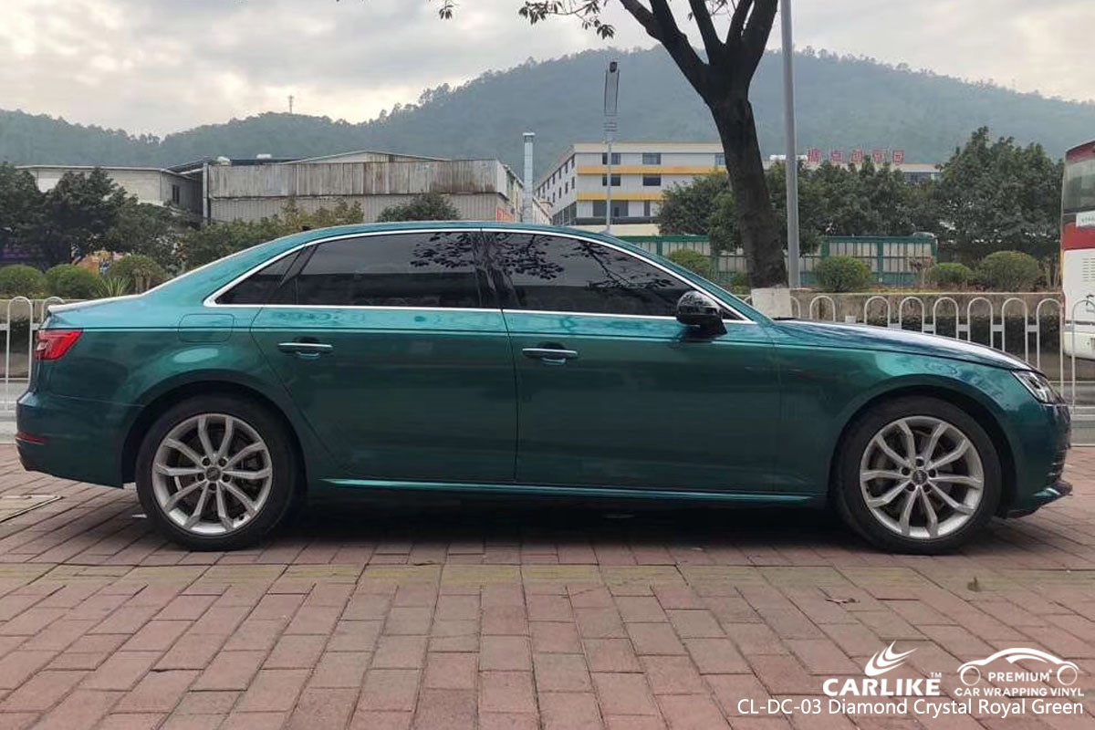 CARLIKE CL-DC-03 diamond crystal royal green vinyl for audi