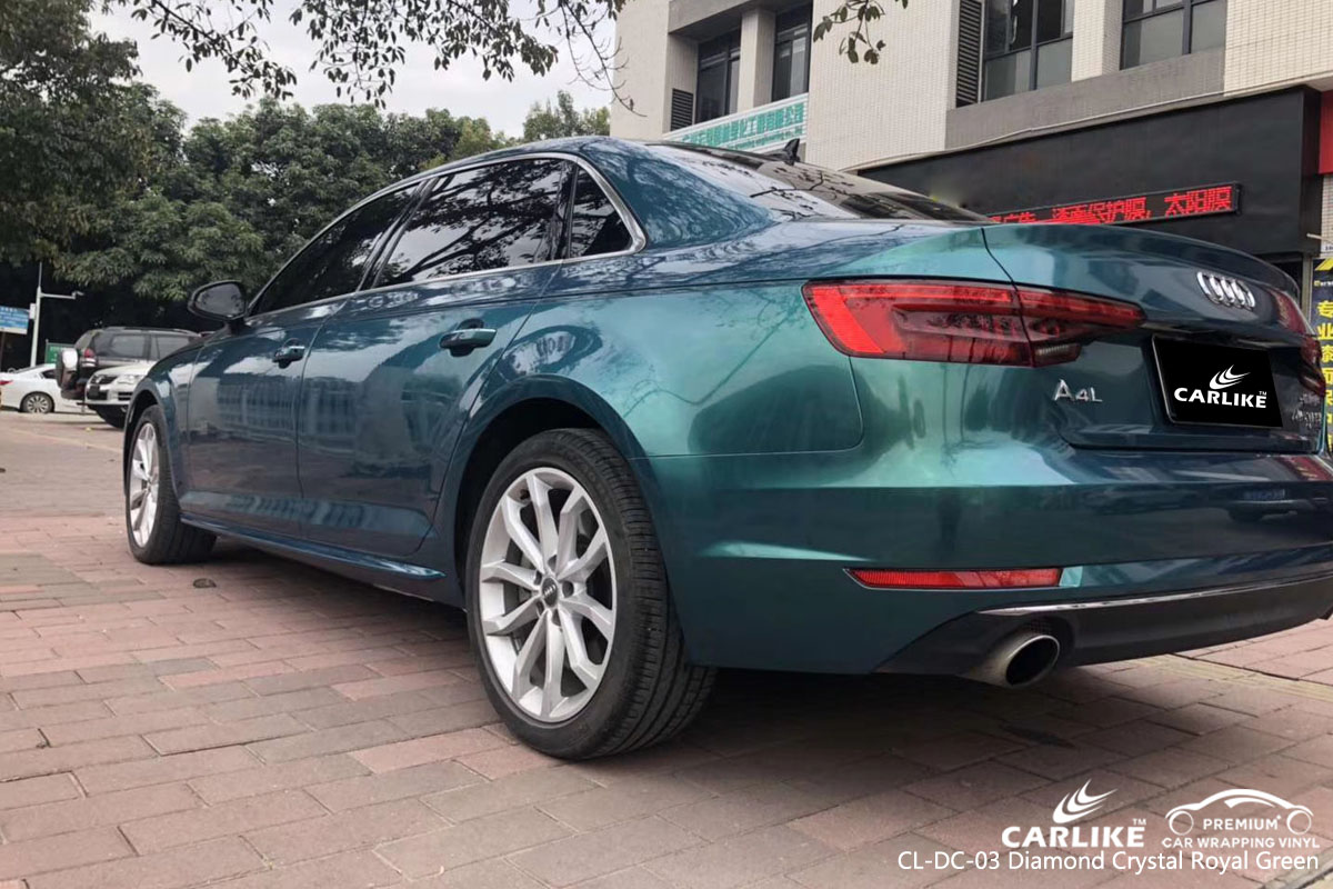 CARLIKE CL-DC-03 diamond crystal royal green vinyl for audi