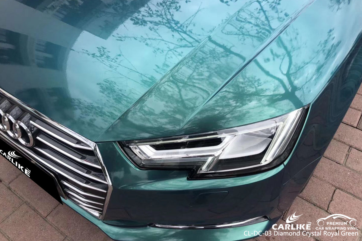 CARLIKE CL-DC-03 diamond crystal royal green vinyl for audi