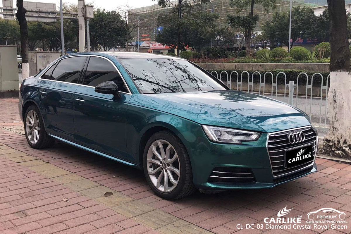 CARLIKE CL-DC-03 diamond crystal royal green vinyl for audi