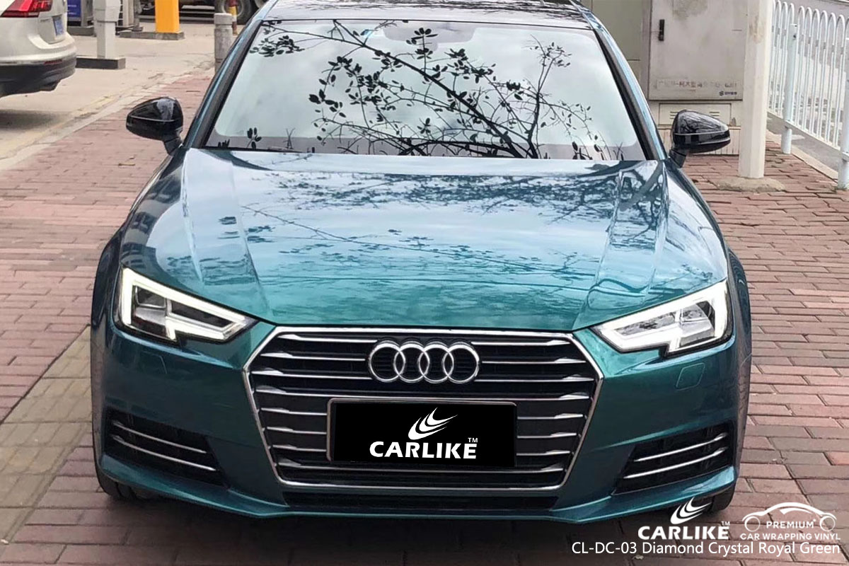CARLIKE CL-DC-03 diamond crystal royal green vinyl for audi