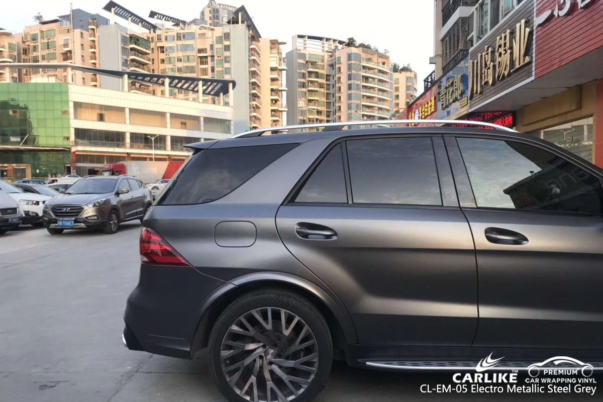 CARLIKE CL-EM-05 electro metallic steel grey vinyl for audi