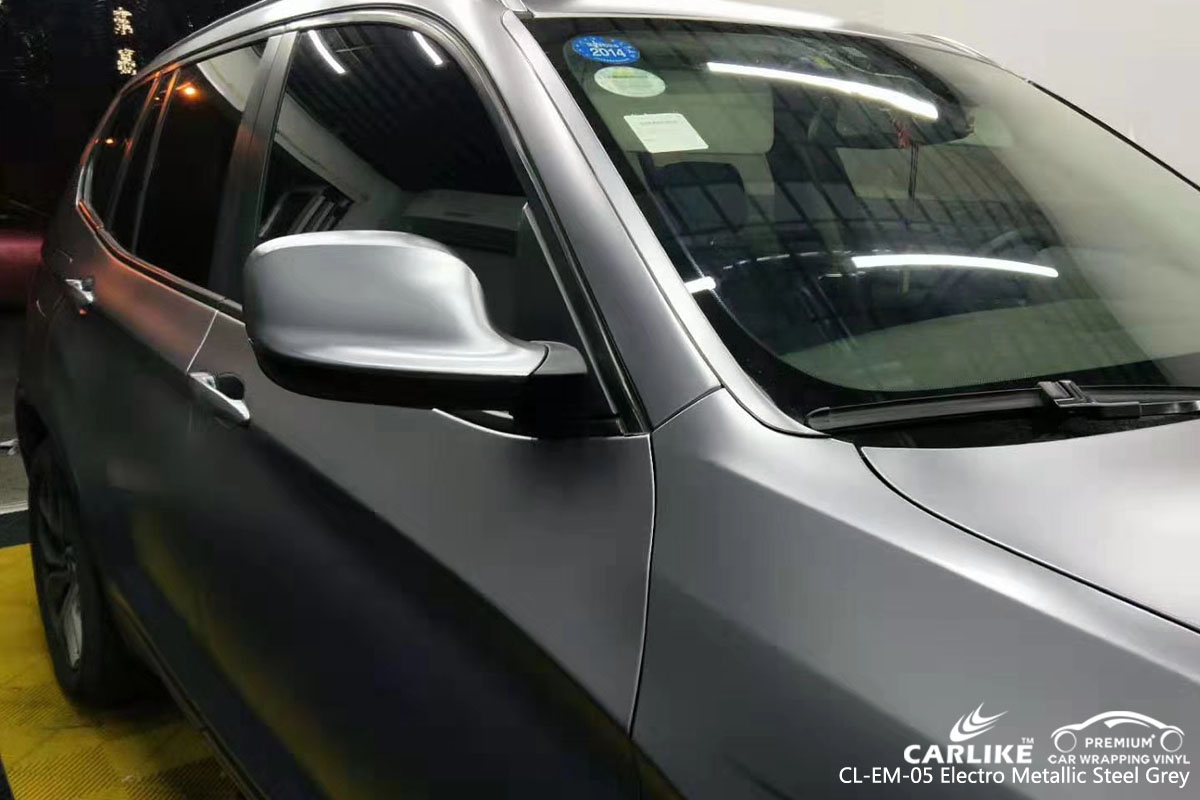 CARLIKE CL-EM-05 electro metallic steel grey vinyl for BMW