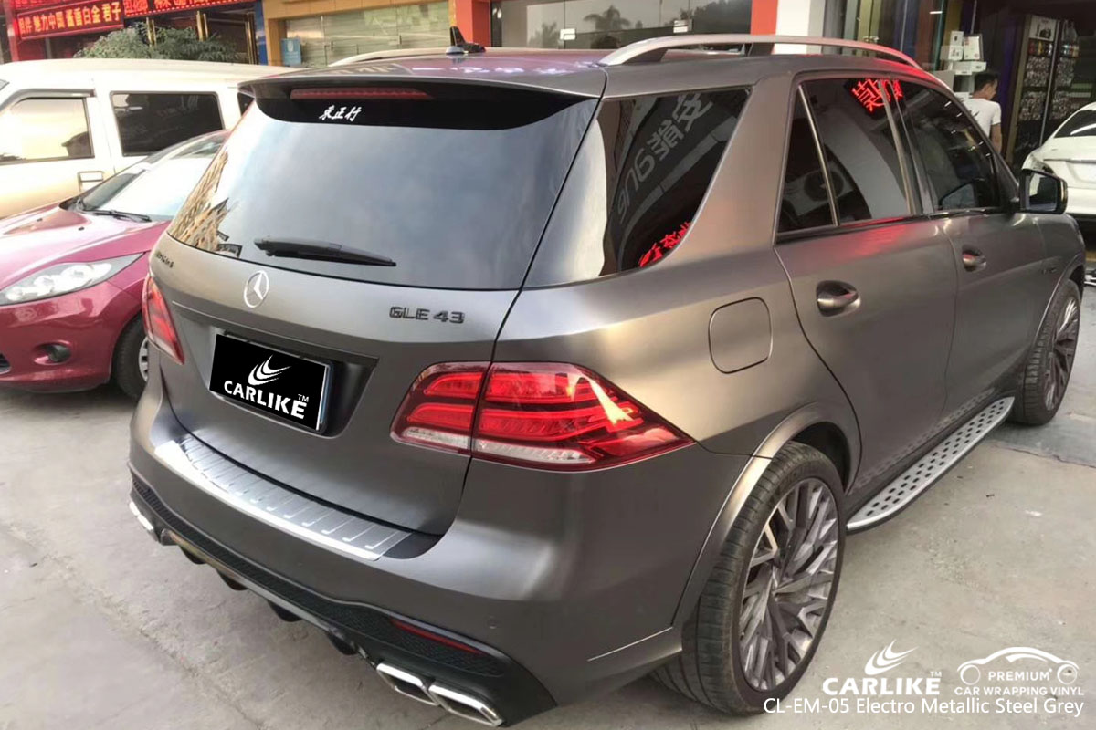 CARLIKE CL-EM-05 electro metallic steel grey vinyl for audi