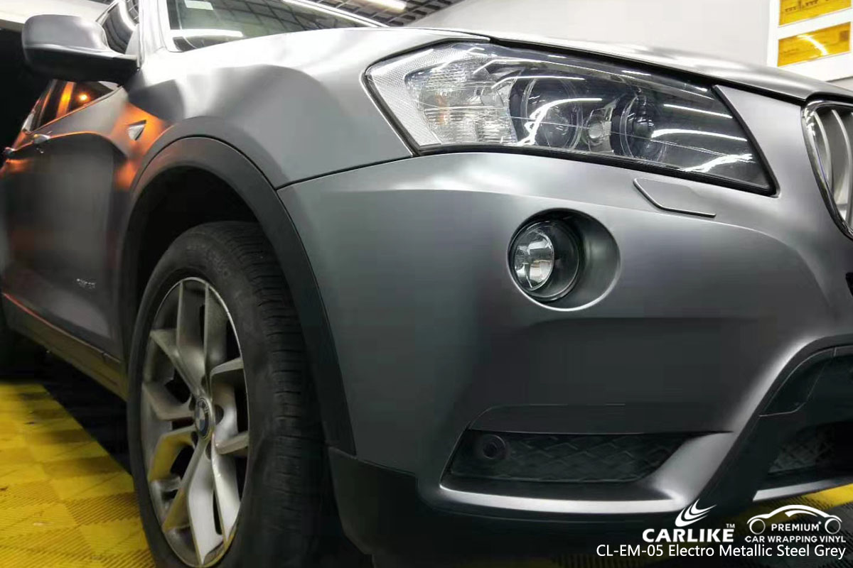 CARLIKE CL-EM-05 electro metallic steel grey vinyl for BMW