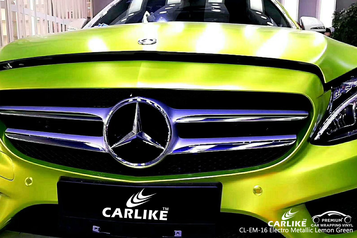 CARLIKE CL-EM-16 electro metallic lemon green vinyl for audi