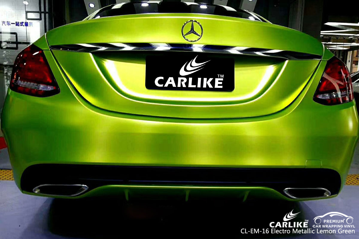 CARLIKE CL-EM-16 electro metallic lemon green vinyl for audi