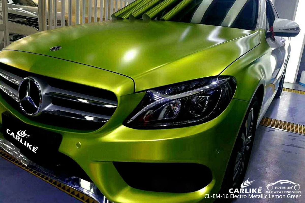 CARLIKE CL-EM-16 electro metallic lemon green vinyl for audi