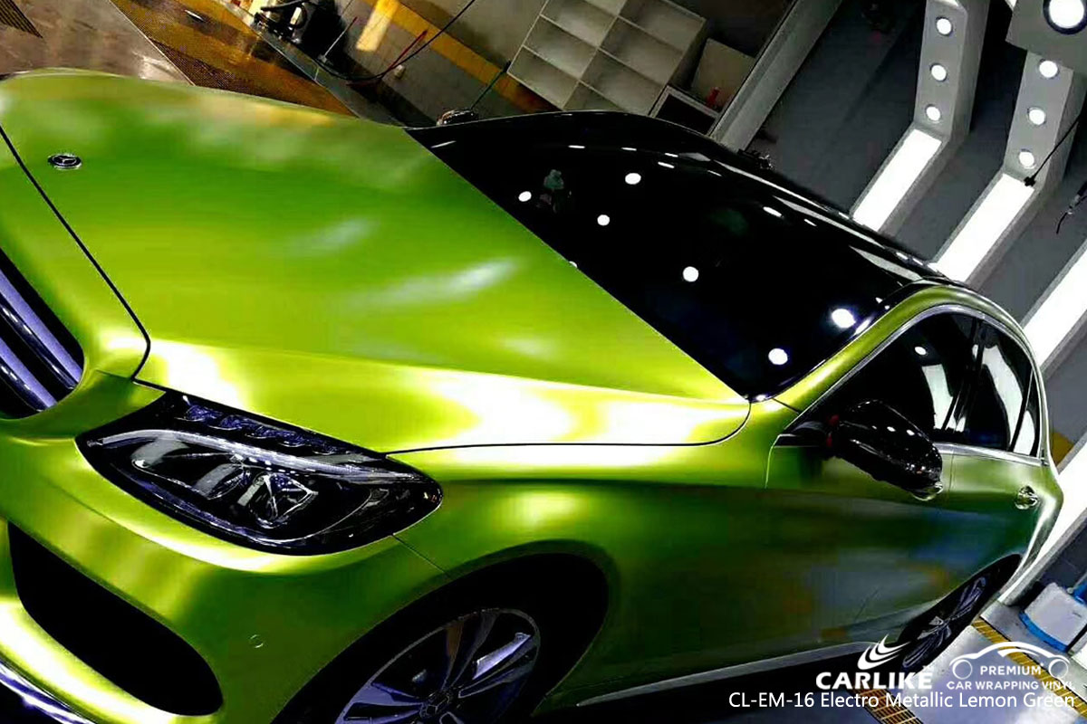 CARLIKE CL-EM-16 electro metallic lemon green vinyl for audi