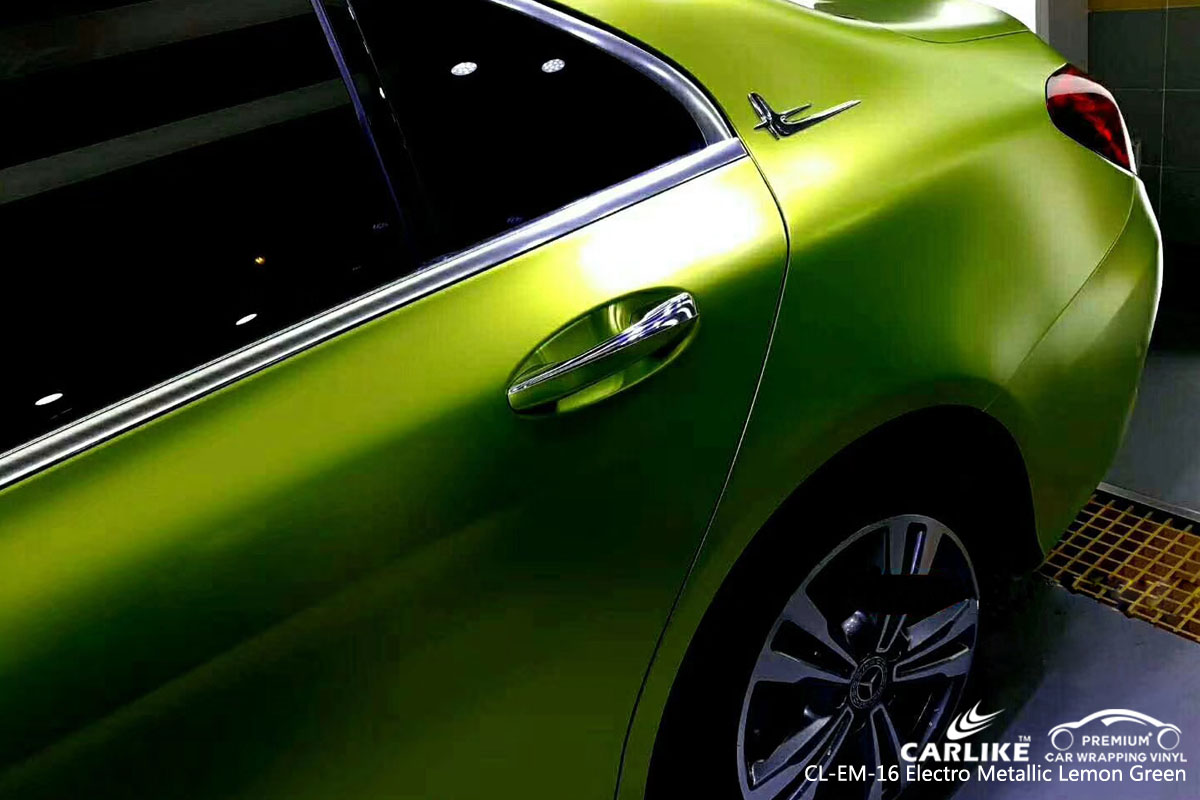 CARLIKE CL-EM-16 electro metallic lemon green vinyl for audi