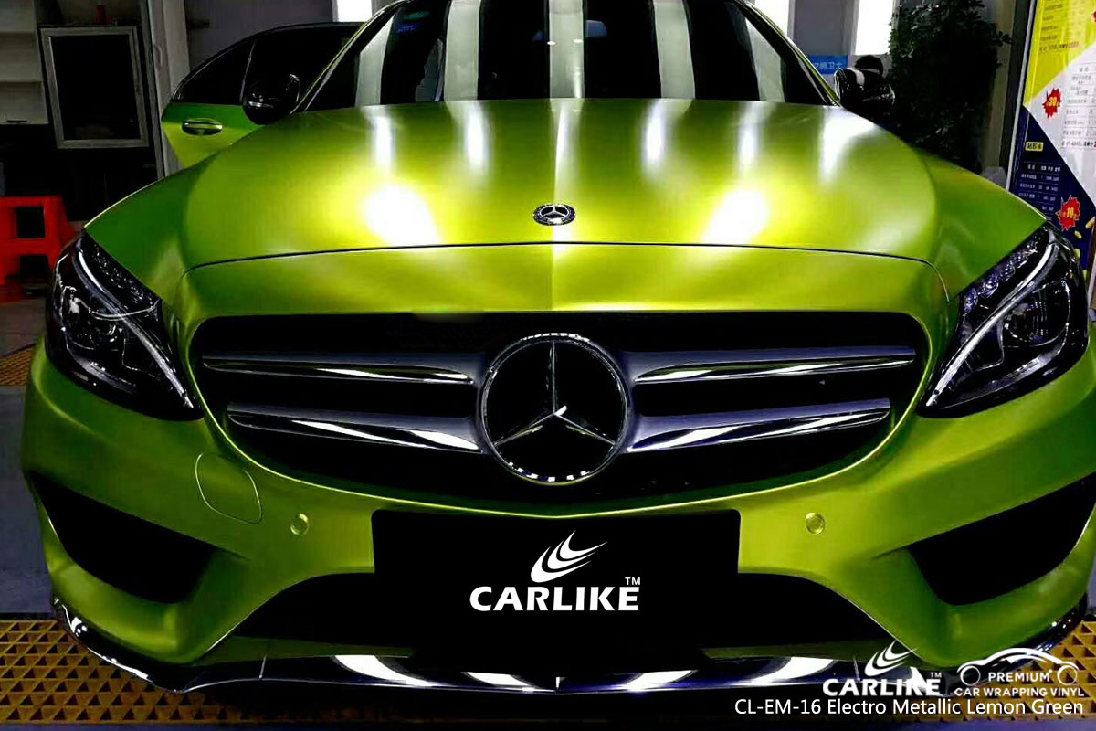 CARLIKE CL-EM-16 electro metallic lemon green vinyl for audi