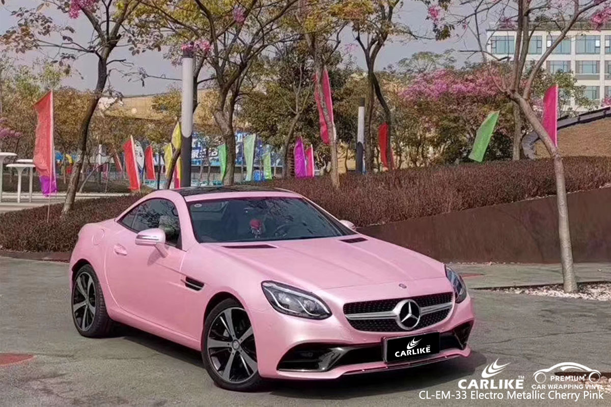 CL-EM-33 electro metallic cherry pink vinyl for MERCEDES-BENZ | SINO VINYL