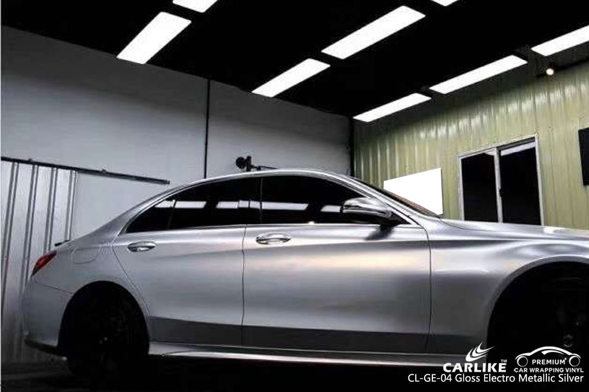 CARLIKE CL-GE-04 gloss electro metallic silver vinyl for audi