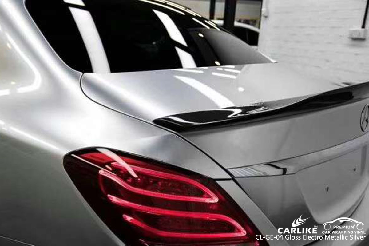CARLIKE CL-GE-04 gloss electro metallic silver vinyl for audi