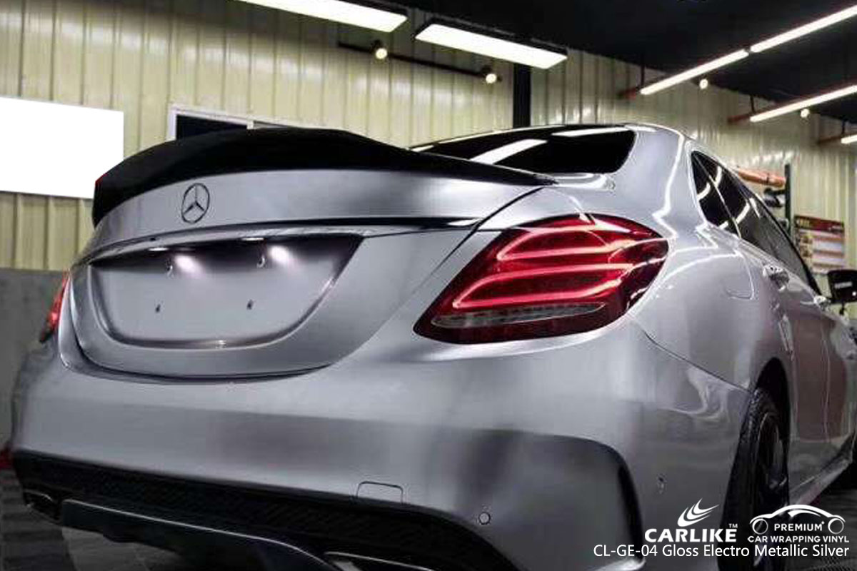 CARLIKE CL-GE-04 gloss electro metallic silver vinyl for audi