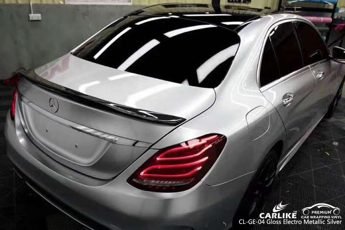 CARLIKE CL-GE-04 gloss electro metallic silver vinyl for audi