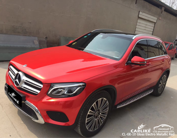 CL-GE-10 gloss electro metallic red vehicle vinyl wrap for MERCEDES-BENZ