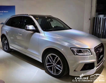 CL-IL-02 ididescence laser white vinyl car wrap supply for audi