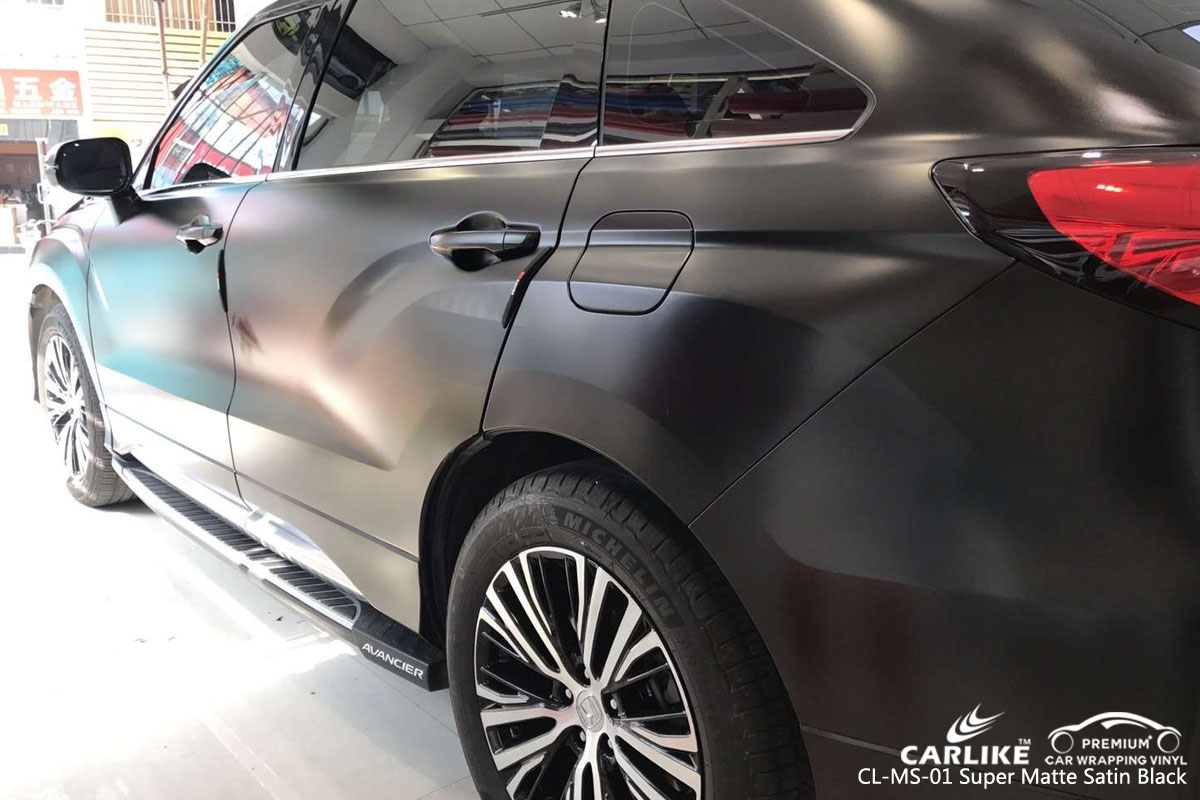 CARLIKE CL-MS-01 süper mat saten siyah araba sarma vinil