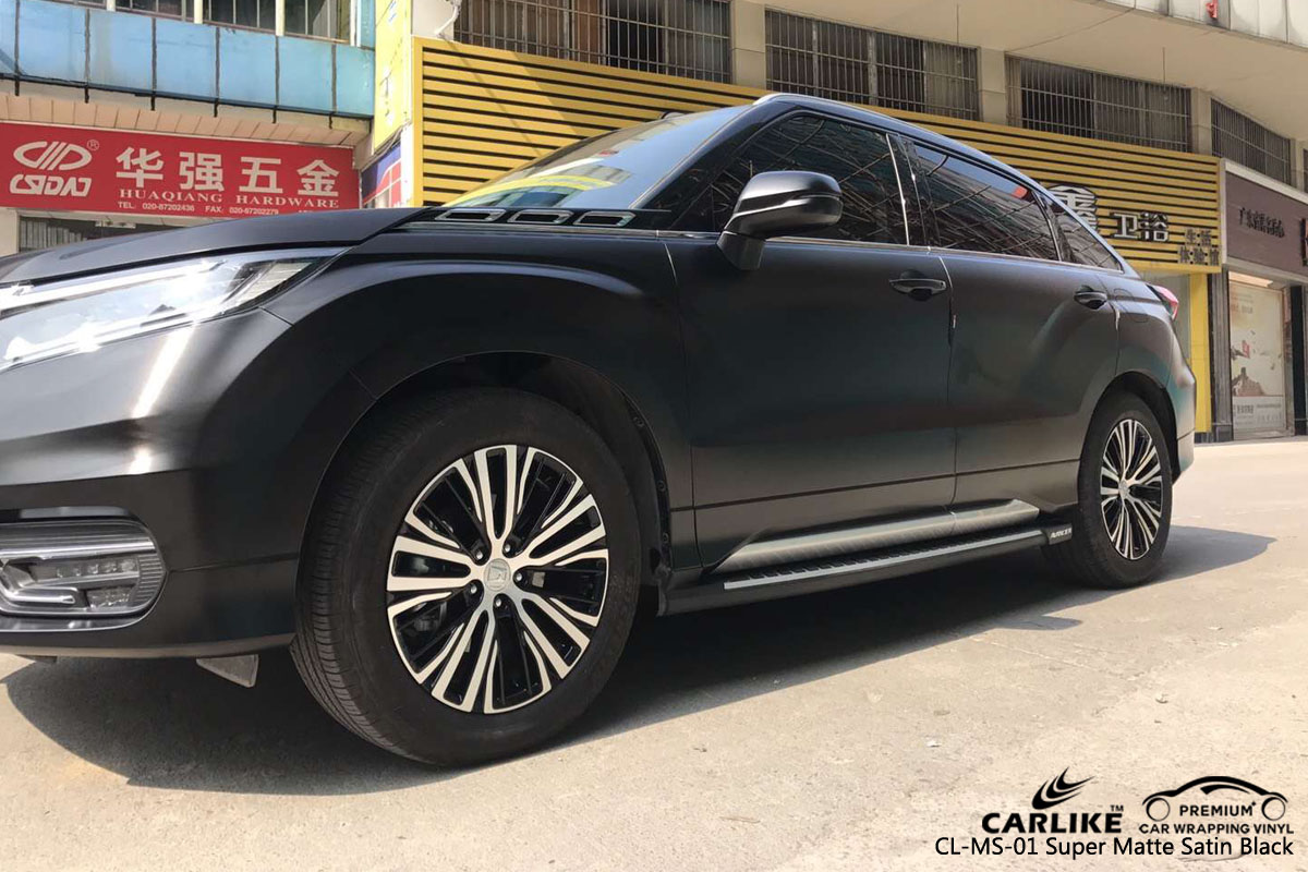 CARLIKE CL-MS-01 super matte satin black car wrap vinyl