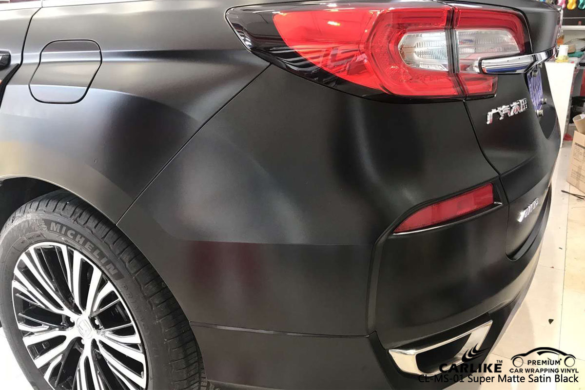 CARLIKE CL-MS-01 super matte satin black car wrap vinyl