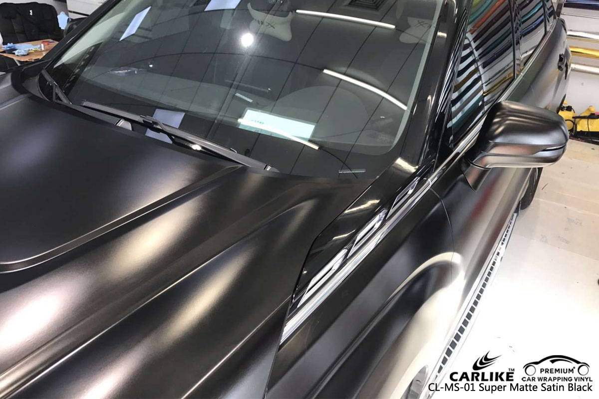 CARLIKE CL-MS-01 super matte satin black car wrap vinyl