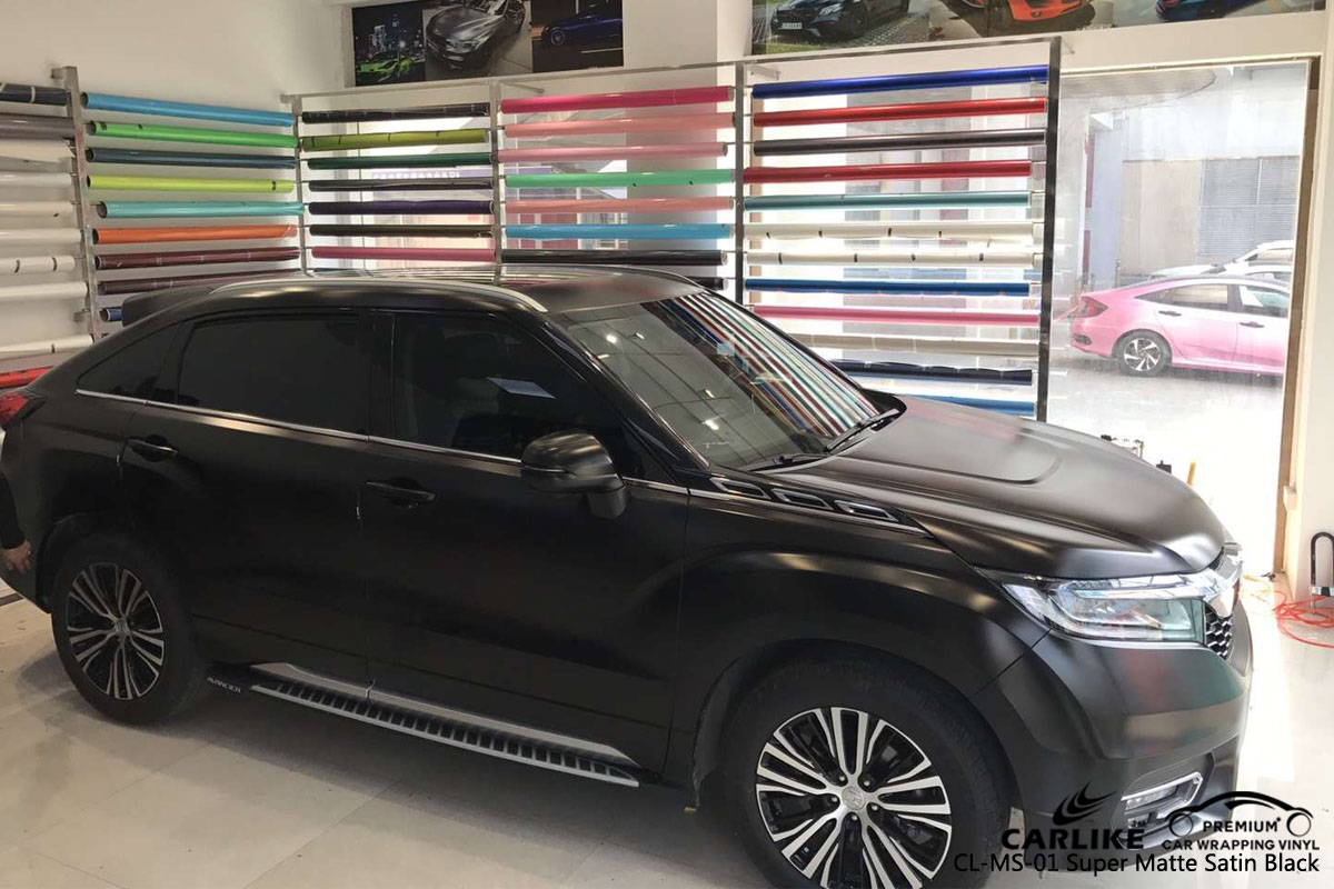 CARLIKE CL-MS-01 super matte satin black car wrap vinyl