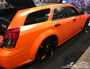 CL-MS-04 super matte satin orange car wrapping vinyl