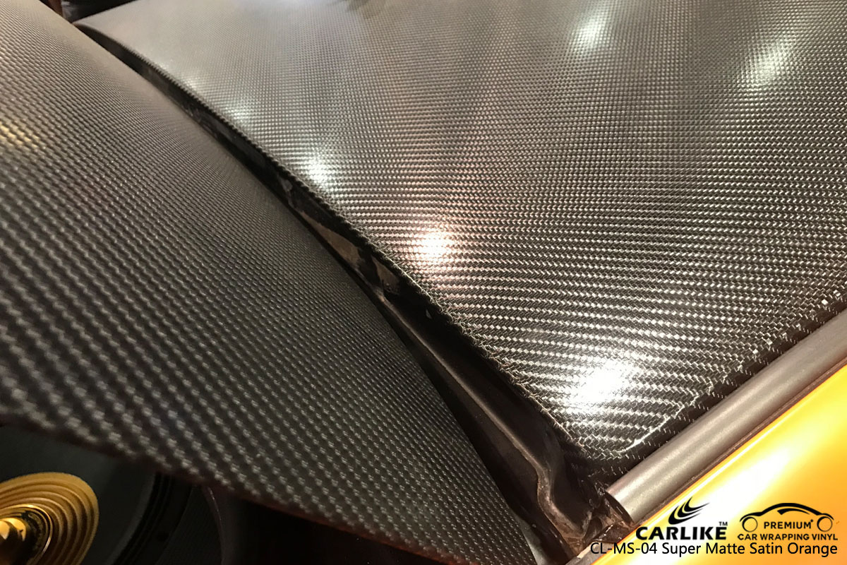 CARLIKE CL-MS-04 super matte satin orange car wrapping vinyl