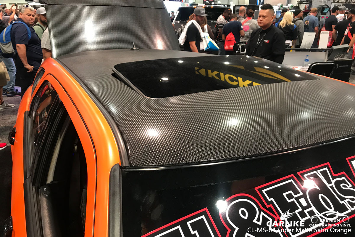 CARLIKE CL-MS-04 super matte satin orange car wrapping vinyl