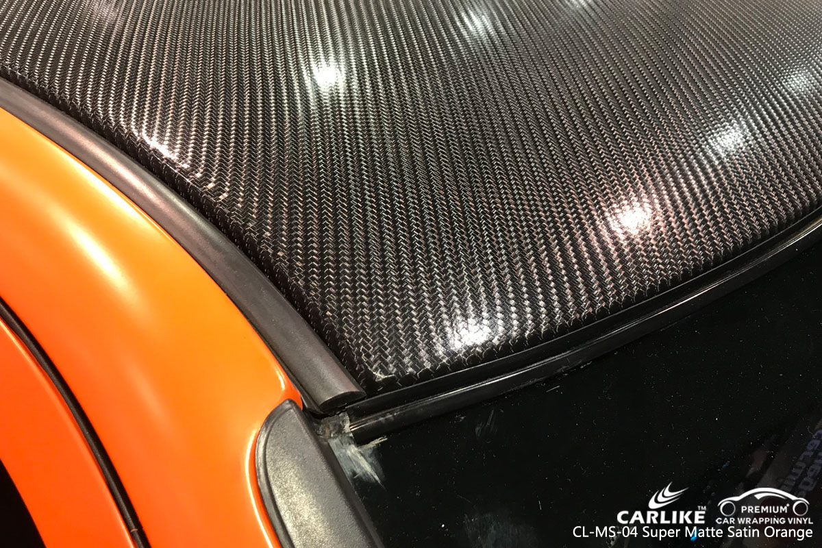 CARLIKE CL-MS-04 super matte satin orange car wrapping vinyl